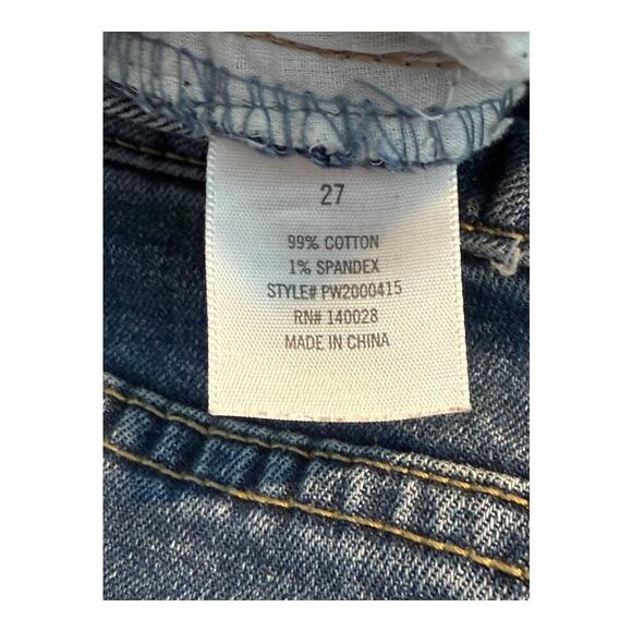 Harper Women's Distressed High-Rise Skinny Jeans Blue Size 4 (27) - Picture 6 of 7